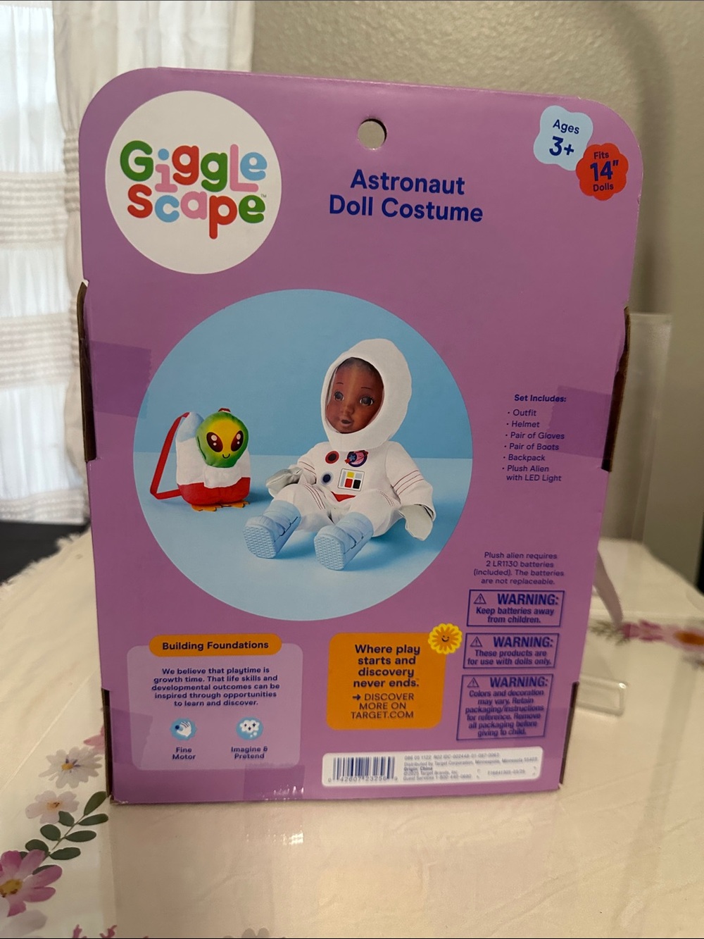 Kids Astronaut Doll Costume Set - White & Light Blue with Alien Plush NWT - Picture 3 of 5